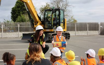 Nursery Swaps Toy Diggers for Real Ones as Winvic Puts on a Playground Construction Show