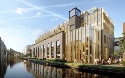 Europe’s largest wooden framed building goes green