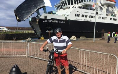 George Young cycles 56 miles round Arran and raises over £4,000 for SNIPEF Glasgow’s favourite charity