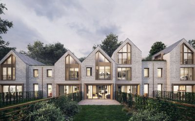 Jo Cowen Architects-designed precision engineered smart single-family rental homes submitted for planning as part of Eddington masterplan