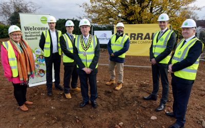 Ground-breaking commemorates the start of the build of £13m Marigold House in Leighton Buzzard