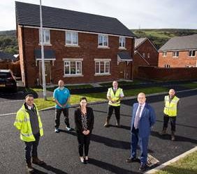Affordable homes handed over as Merthyr Vale development reaches completion