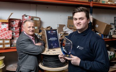 Bright sparks Cameron and Patrick are crowned apprentices of the year by SJIB and Edmundson Electrical