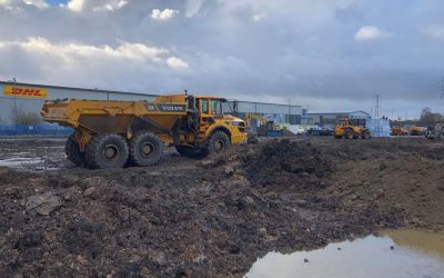 Caddick on site for Network Space Phase 2 on Tunstall Arrow Development (NW)